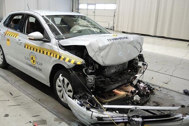 Volkswagen Polo 2017 Euro Ncap Testlerinin En İyi Süperminisi Oldu 1 vw polo 2017 crash test 2
