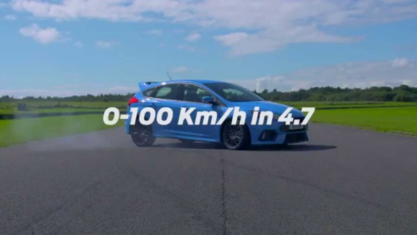 Ford Focus RS: 0-100 km/h in 4.7 seconds