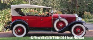 1927 Model La Salle Series 303 Sport Phaeton