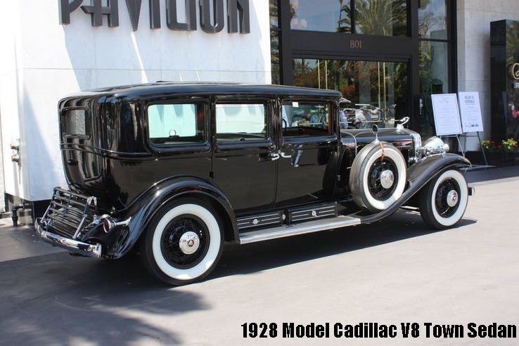 1928 model Cadillac V8 Town Sedan