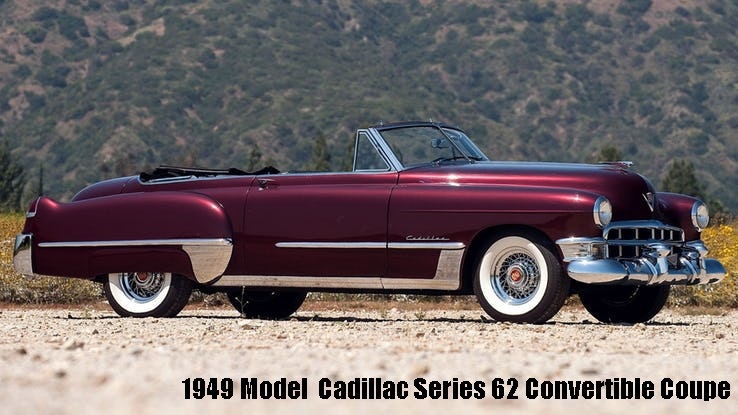 1949 Model  Cadillac Series 62 Convertible Coupe