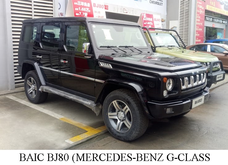 BAIC BJ80 MERCEDES G CLASS