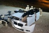 Hacizli Otomobilini Parçalara Ayırıp Boş Araziye Bıraktı