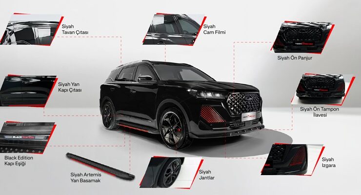 Chery Tiggo7 Pro Max Black Edition Türkiye’de 1 Chery Tiggo7 Pro Max Black Edition 3