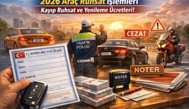 2026 Ruhsat Yenileme ve Kayıp Çıkarma Ücreti Ne Kadar? 2026 Ruhsat Yenileme ve Kayıp Çıkarma Ücreti Ne Kadar?