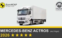 Mercedes-Benz Actros Euro NCAP Testinden 5 Yıldız Aldı