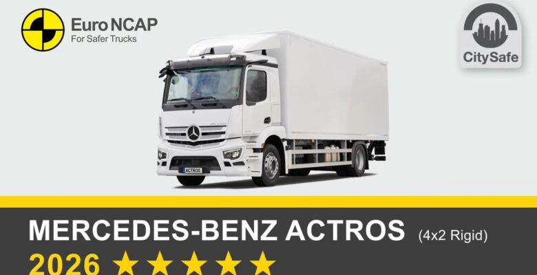 Mercedes-Benz Actros Euro NCAP Testinden 5 Yıldız Aldı Mercedes-Benz Actros Euro NCAP Testinden 5 Yıldız Aldı