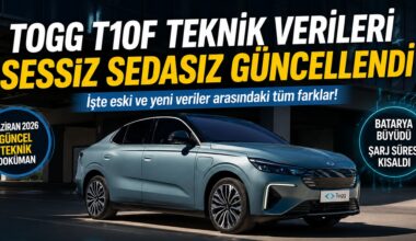 Togg T10F Teknik Verileri Sessiz Sedasız Güncellendi Togg T10F Teknik Verileri Sessiz Sedasız Güncellendi