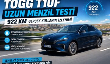 Togg T10F Uzun Menzil Testi 922 Km Gerçek Kullanım İzlenimi