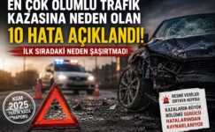 Ölümlü Trafik Kazasına Neden Olan 10 Hata Belli Oldu Ölümlü Trafik Kazasına Neden Olan 10 Hata Belli Oldu